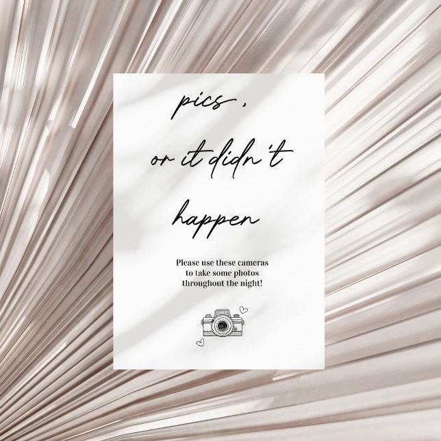 Póster Foto o no ocurrió Boda de cámara desechable (Subido por el creador)