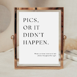 Póster Foto o no ocurrió Boda de cámara desechable