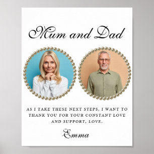 Póster Foto: Padres del regalo de novia
