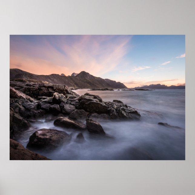 Póster Foto paisajista de Noruega (Frente)