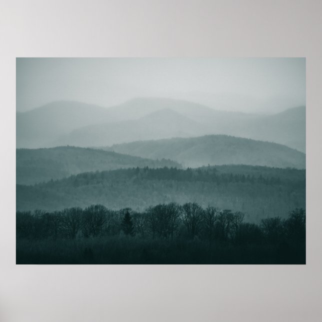 Póster Foto paisajística de Pfälzerwald Alemania (Frente)