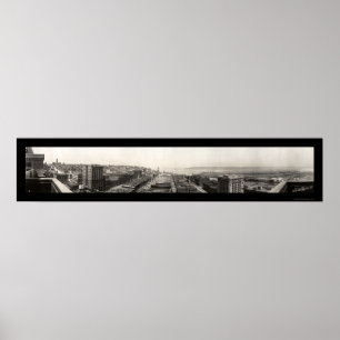 Póster Foto panorámica 1913 de Tacoma WA