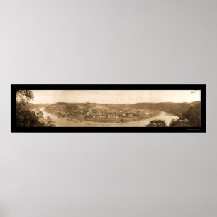 Póster Foto panorámica East Brady 1909