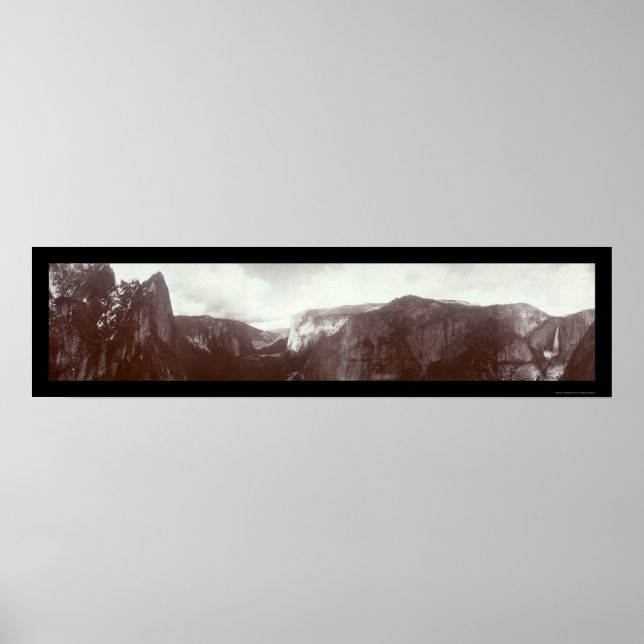 Póster Foto Panorámica Yosemite 1899 (Frente)