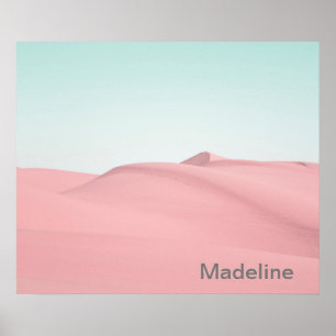 Póster Foto personal del cielo aéreo de las dunas de aren