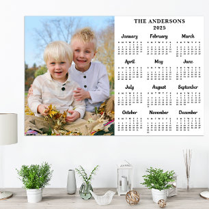 Póster Foto personalizada 2025 Calendario de Año Nuevo de