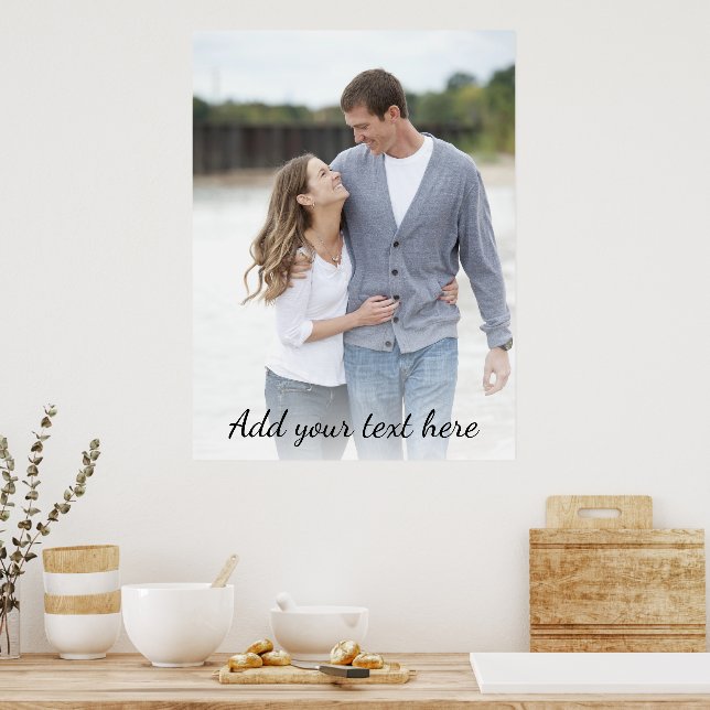 Póster Foto Personalizada Agrega tu Texto (Cocina)