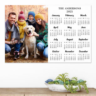 Póster Foto personalizada de 2023 Calendario de 12 meses 