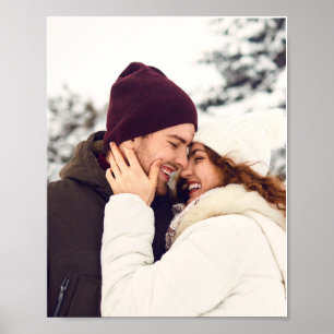 Póster Foto personalizada de la familia navideña Merry