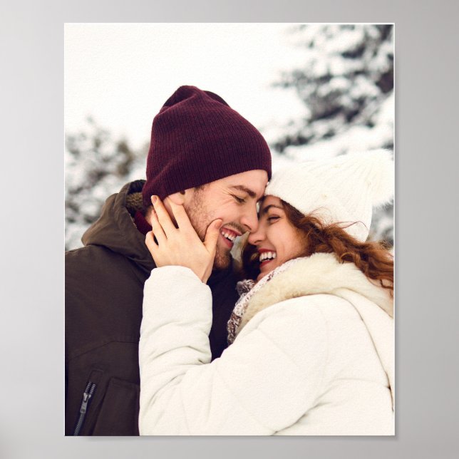 Póster Foto personalizada de la familia navideña Merry (Frente)