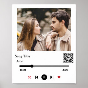 Póster Foto Personalizada De Letras De Canción Para La Pa
