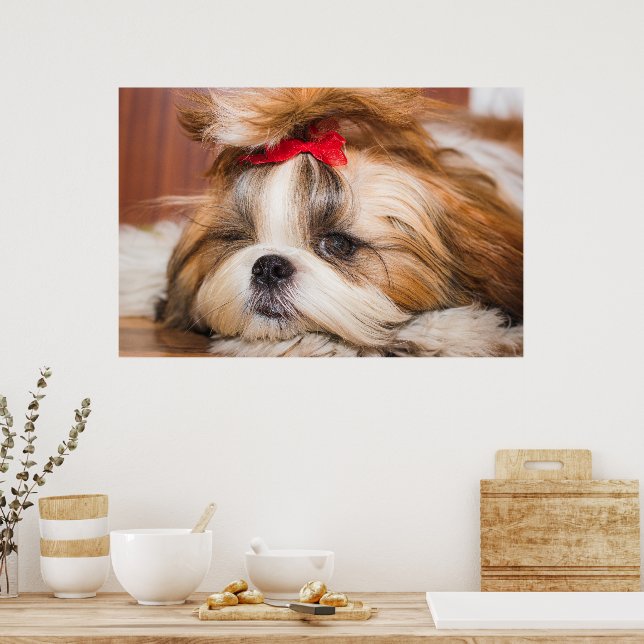 Póster Foto personalizada de tu cachorro de perro (Cocina)