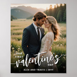 Póster Foto personalizada de un primer El día de San Vale