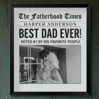 Foto personalizada del mejor periódico de papá