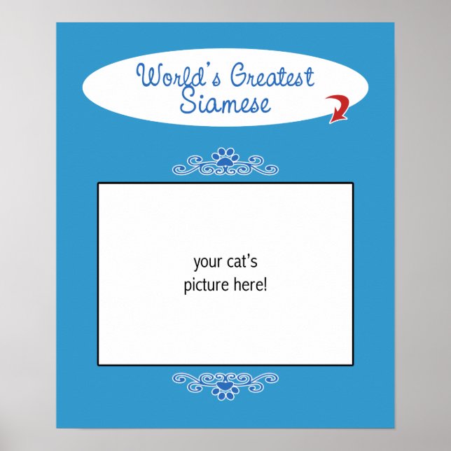 Póster Foto personalizada! Los mejores siameses del mundo (Frente)