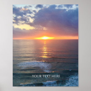 Póster Foto personalizada y texto personalizado