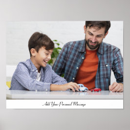 Póster Foto personalizado con texto personalizado