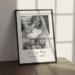 Póster Foto Personalizado personalizada en la era de mi m<br><div class="desc">Celebra el viaje único de ser madre de un niño con nuestro Poster Personalizado "En la era de mi mamá". Esta sincera obra de arte es el tributo perfecto al vínculo especial entre una madre y su familia. Personalizar el poster con un mensaje personalizado para expresar tu amor y aprecio,...</div>