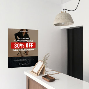 Póster Foto: promoción de producto de venta de Black Frid
