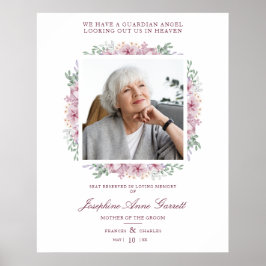 Póster Foto Recuerdo Boda Queridos Rosa Sh