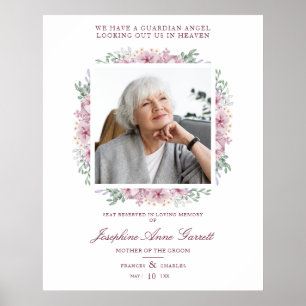 Póster Foto Recuerdo Boda Queridos Rosa Sh