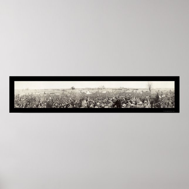Póster Foto Reunión de Camp Dix NJ 1920 (Frente)