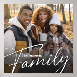 Póster Foto simple de la familia de Personalizados