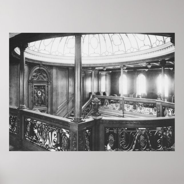 Póster Foto Titanic Grand Staircase, Dome Skylight (Frente)