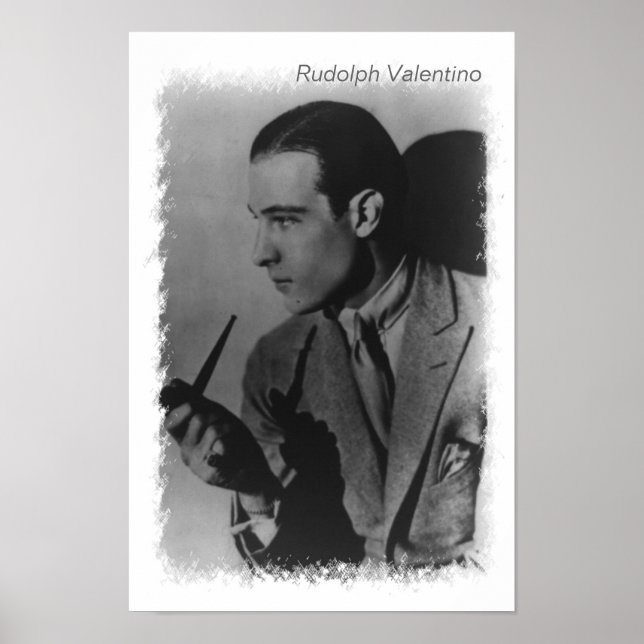 Póster Foto vintage de Rudolph Valentino (Frente)