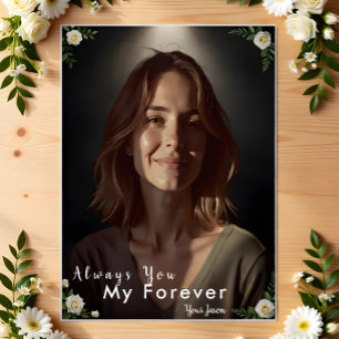 Póster Foto y nombre personalizados   Regalo personalizad