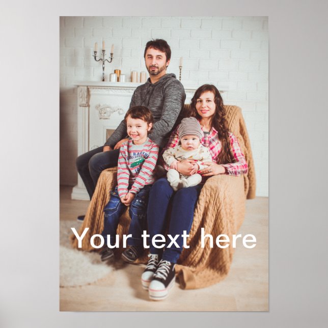 Póster Foto y/o texto personalizado (Frente)