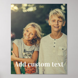 Póster Foto y texto personalizados