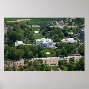 Póster Fotografía aérea de la Casa Blanca