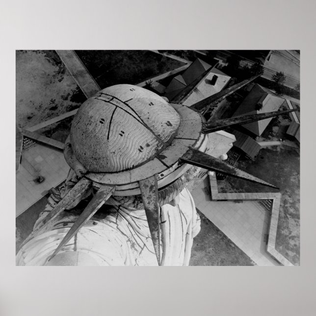 Póster Fotografía aérea de la Estatua de la Libertad (192 (Frente)