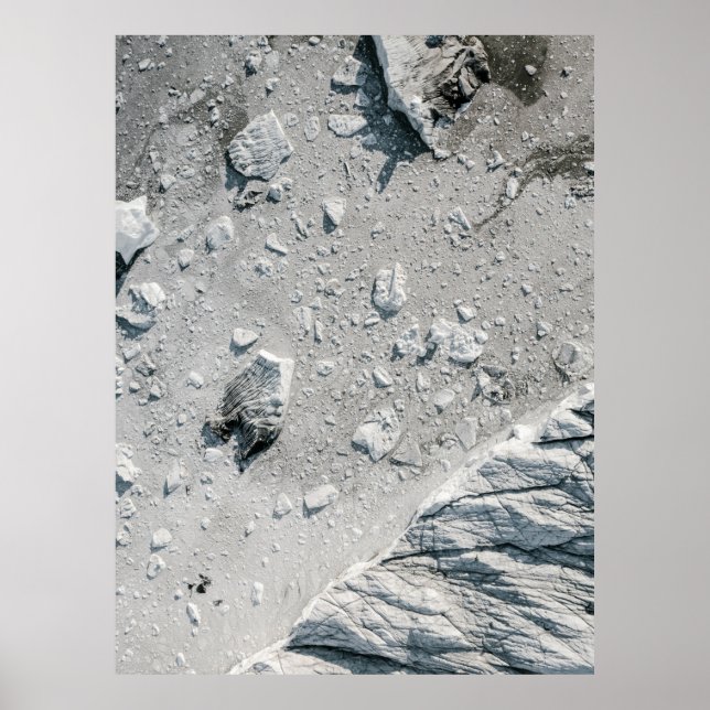 Póster Fotografía aérea de rocas (Frente)