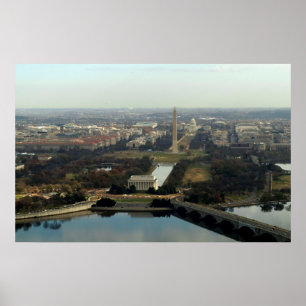 Póster Fotografía aérea de Washington DC
