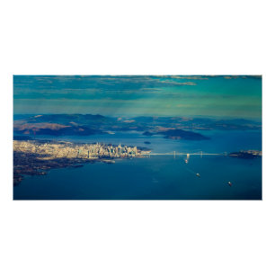 Póster Fotografía aérea del San Francisco Bay