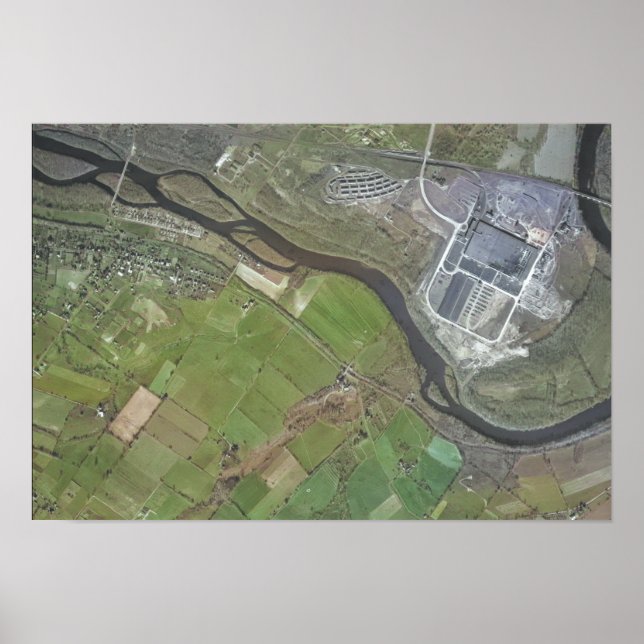 Póster Fotografía aérea Kenilworth PA 1946 (Frente)