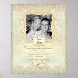 Póster Fotografía boda Capítulo Amor Baroque Elegante