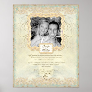 Póster Fotografía boda Capítulo Amor Baroque Elegante