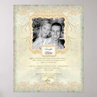 Póster Fotografía boda Capítulo Amor Baroque Elegante