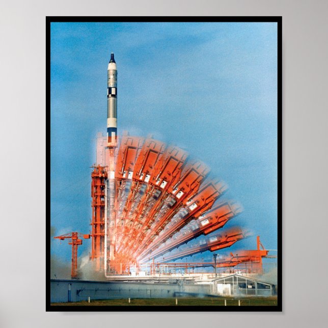 Póster Fotografía con lapso de tiempo del lanzamiento del (Frente)