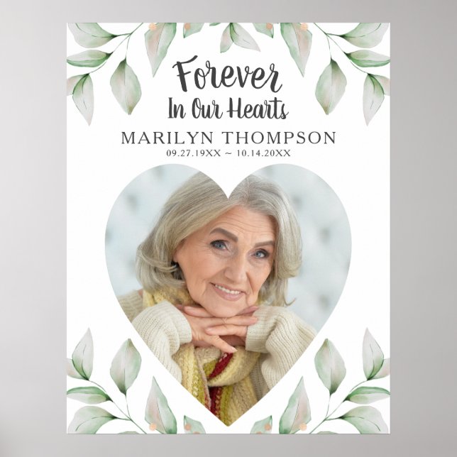 Póster Fotografía conmemorativa en forma de corazón, SIEM (Frente)