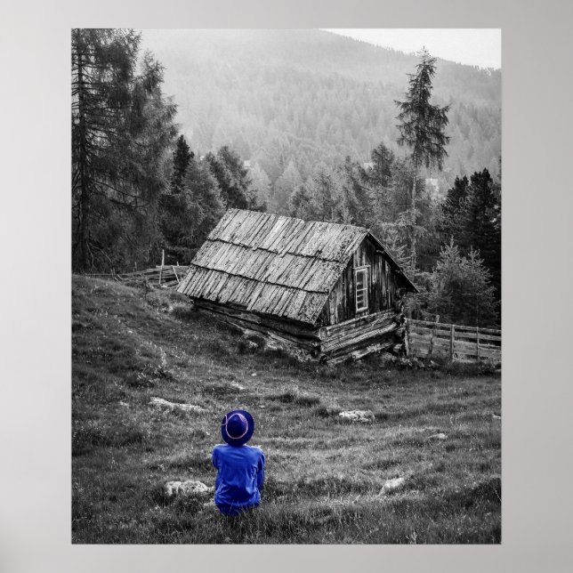 Póster Fotografía creativa en blanco y negro (Frente)
