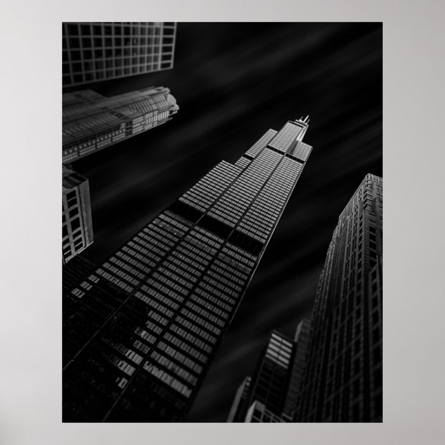 PÓSTER FOTOGRAFÍA DE BAJO ÁNGULO DE LA CONSTRUCCIÓN DE CO (Frente)