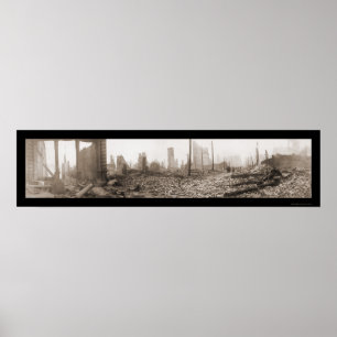 Póster Fotografía de Baltimore MD Post Fire 1904