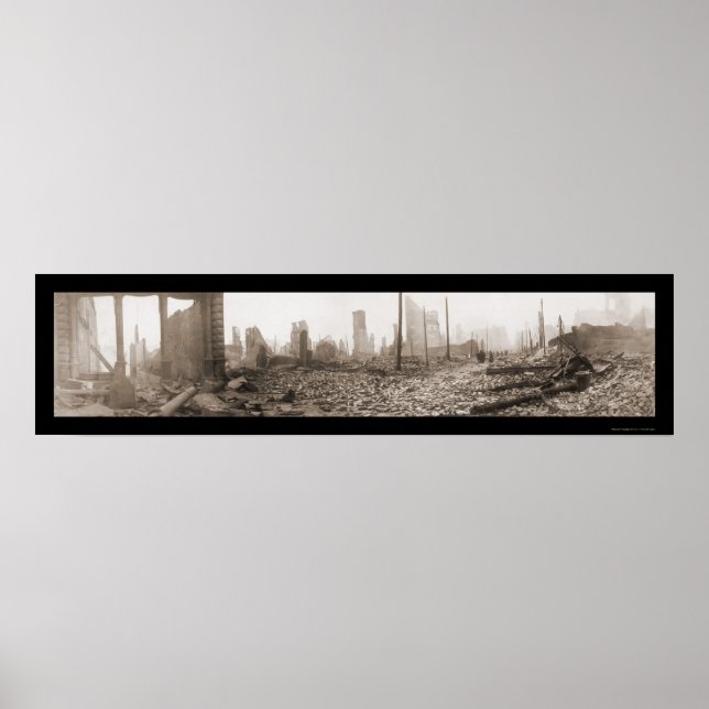 Póster Fotografía de Baltimore MD Post Fire 1904 (Frente)