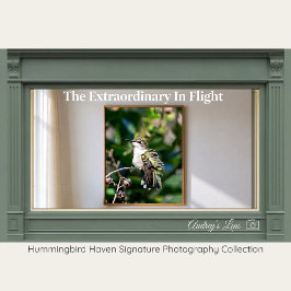 Póster Fotografía de Bellas Artes de Colibrí de Garganta