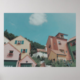 PÓSTER FOTOGRAFÍA DE CASAS CONCRETAS