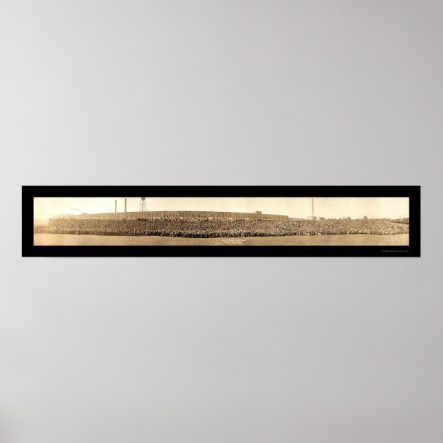 Póster Fotografía de Empleados de Buick Motor 1913 (Frente)